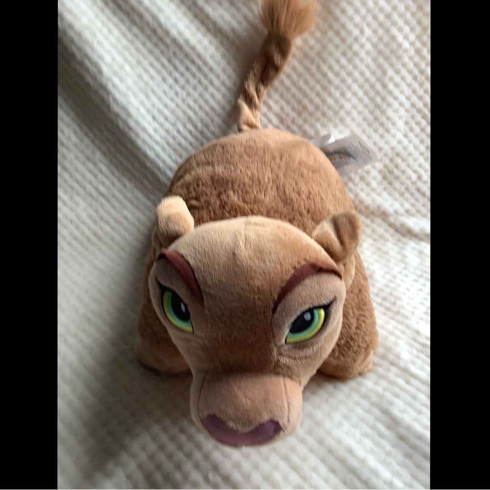 Disney Plush Lion King Nala Stuffed Animal Pillow Pet Folding Toy